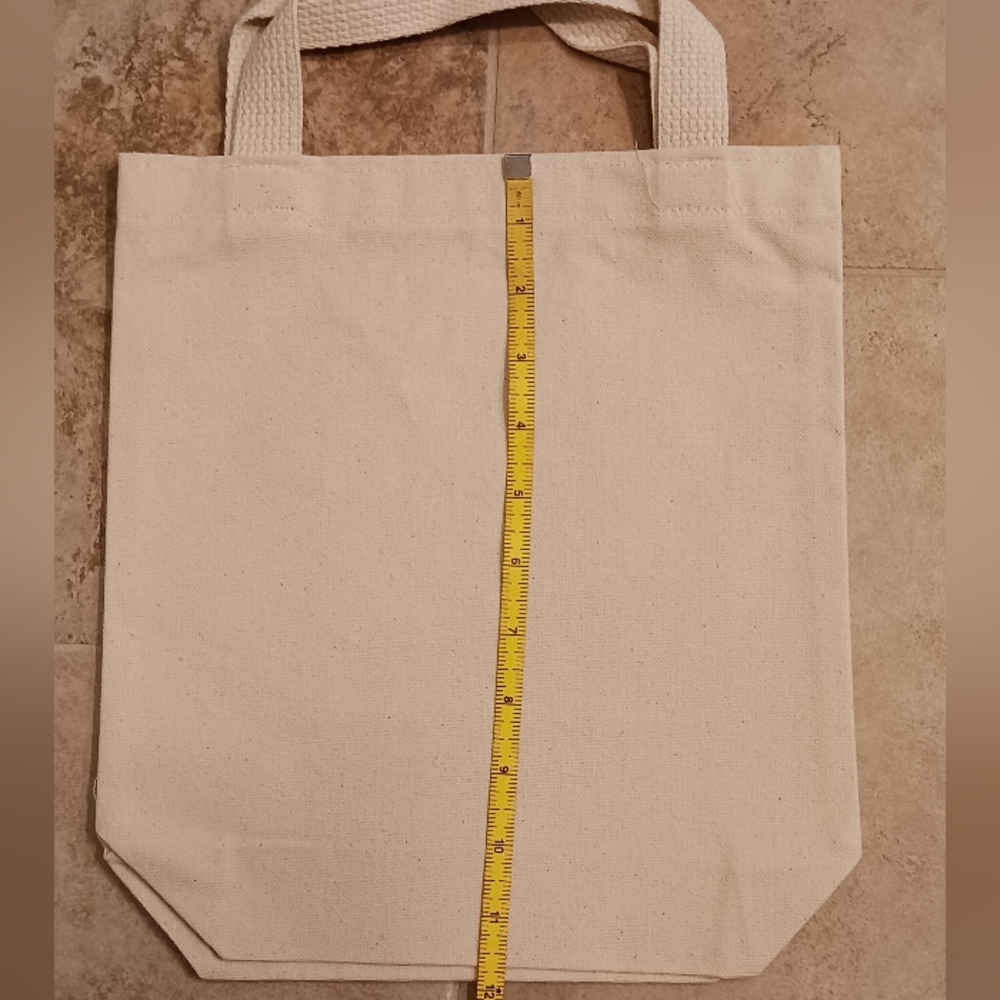 Cheering natural cotton canvas tote bag - Picture 5 of 7